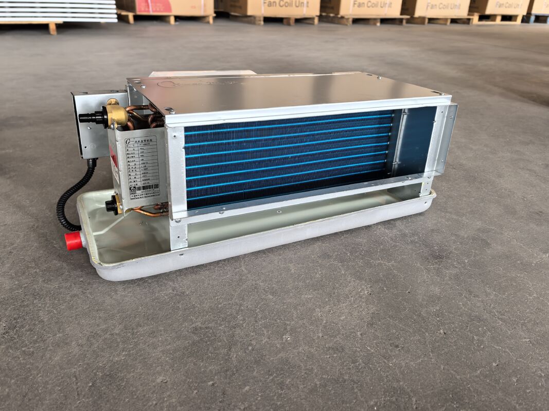500CFM Ducted Type Water FCU Fan Coil Unit With Hydrophilic Aluminum Coil