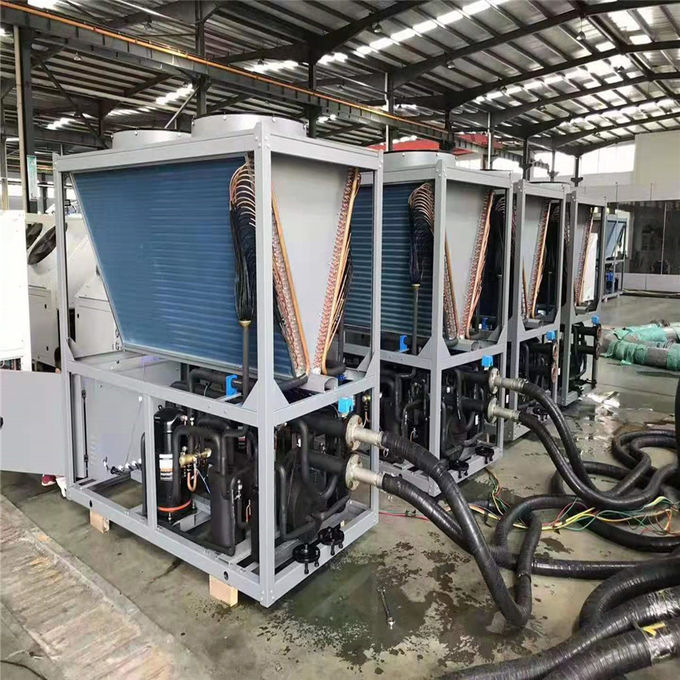 Industrial Heat Recovery Modular Air Cooled Chiller Unit economizer R410a
